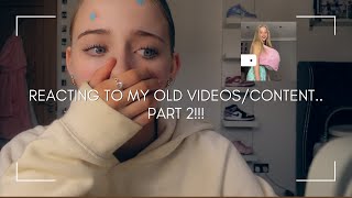 REACTING TO MY OLD POVS/CONTENT.. *just WHYYY???!!!*