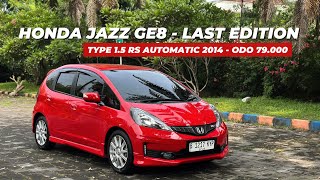 HONDA JAZZ GE8 1.5 RS AUTOMATIC 2014 (79k Mileage, First Hand)