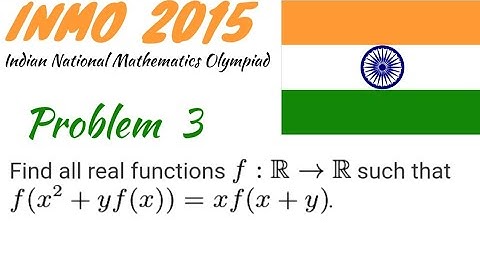 Solution of INMO 2015 Problem 3