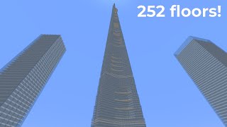 Going to the top of Jeddah Tower in Minecraft!