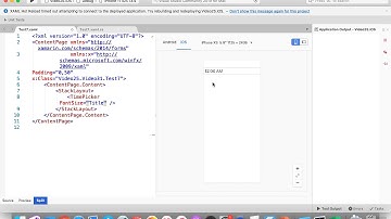 ٠٣٢ شرح  Xamarin Forms باللغة العربية : TimePicker