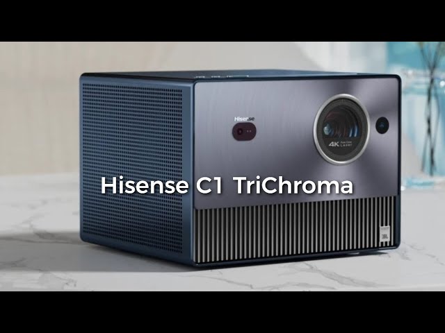 Hisense C1 4K Triple Color Laser Portable Mini Projector & S White