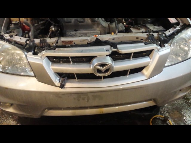 Mazda Tribute block heater install - YouTube