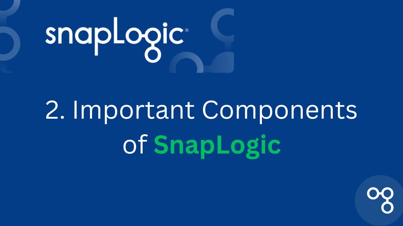 2. Important components of "SnapLogic"Architecture Snaplexes 