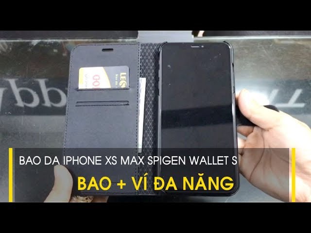 LÊ SANG | Bao da iPhone XS Max Spigen Wallet S 2 ngăn ví đa năng cao cấp