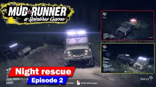 Off road night rescue episode 2 🤯🥰mud runner | jeep 4x4 | Chevrolet | ULTRA GRAPHICS | game play2021 screenshot 2