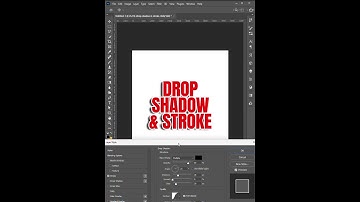 How to Add Stroke and Drop Shadow to a Text in Photoshop