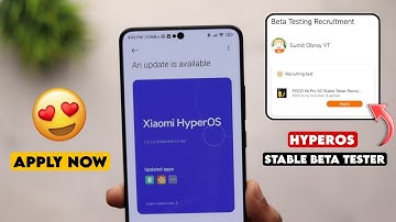 GOOD NEWS 😍 Apply HyperOS Stable Beta Tester Program Here!