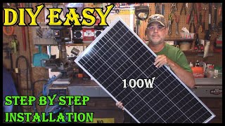 How To Setup A 100w Solar Panel For Install - Part One