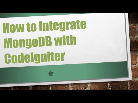 How to Integrate MongoDB with CodeIgniter