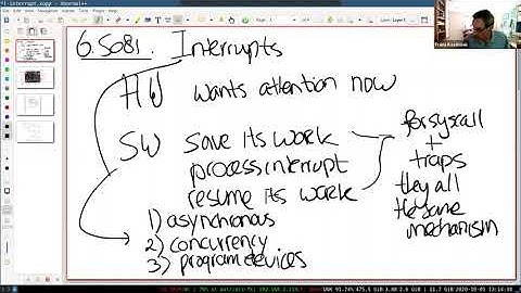 6 S081 Fall 2020 Lecture 9 Interrupts