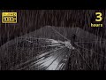 【熟睡】傘と雨の音でぐっすり眠る３時間の映像