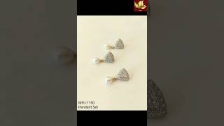 cute little pearl pendant sets🤍🤍🤍🤍🤍🤍🤍🤍 WhatsApp text for booking 6382331760
