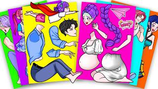 Full KPop Demon Hunters | DIY Sticker Book | HUNTRIX Rumi & Jinu’s New Family Story Guide