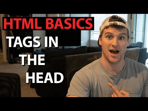 Tags In The Head - HTML Basics 008 #selftaughtdev #htmltutorial