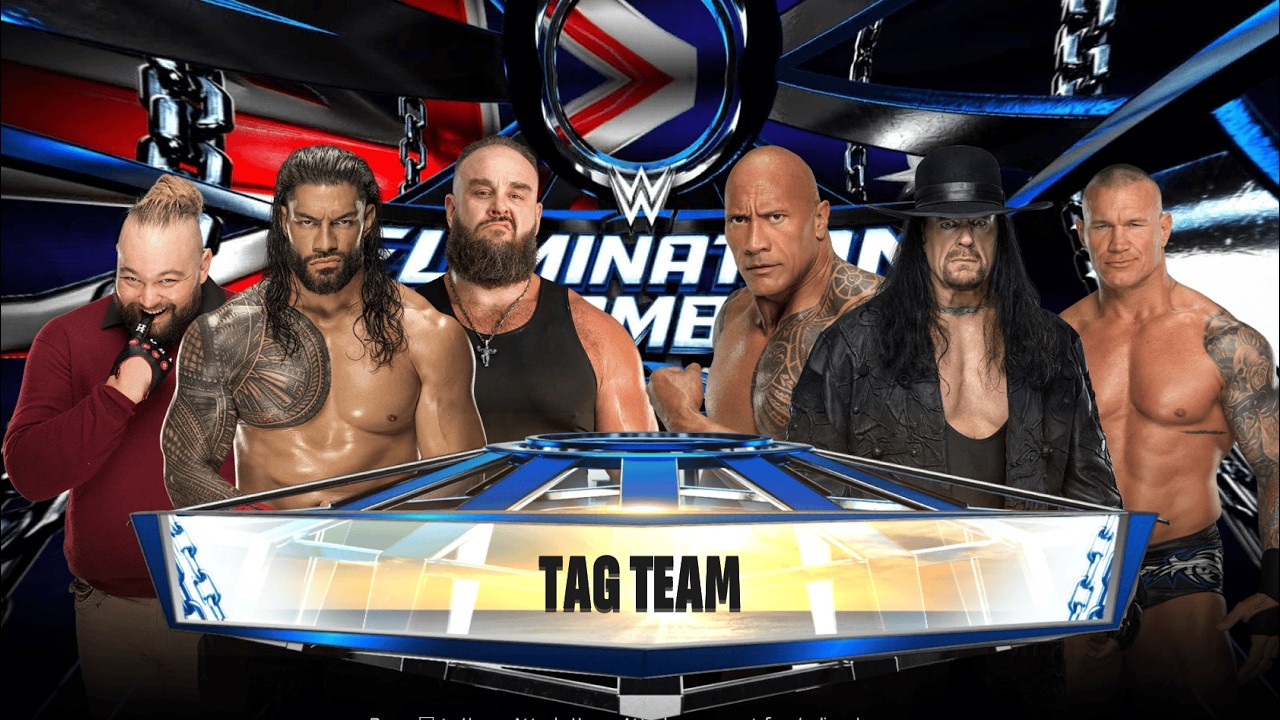 FULL MATCH - BRAY WYATT & ROMAN REIGNS & BRAUN STROWMAN VS THE ROCK & THE UNDERTAKER & RANDY ORTON