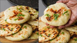 Mini Butter Naan Recipe | Without Tandoori | Butter Naan Recipe In Fry Pan | Easy Naan Recipe