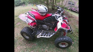 Polaris Predator 500 Riding in the Woods