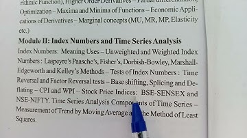 Syllabus|4 semester QT-II|BA ECONOMICS|Calicut University