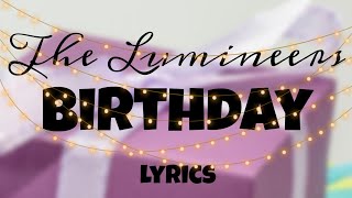 The Lumineers Birthday lyrics sub español