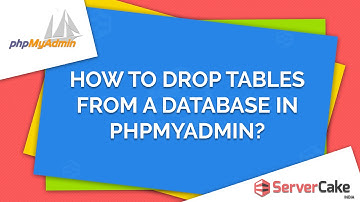 How to drop tables from a database in phpMyAdmin - ServerCake India