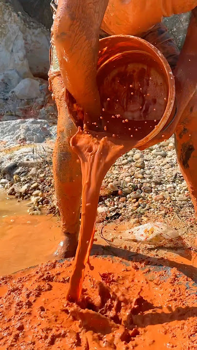 Material merah penghasil ribuan debu emas!!! #gold #satisfying #gold