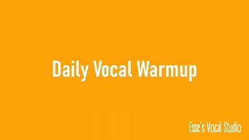 Daily Vocal Warmup #2