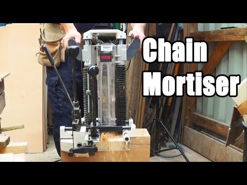 bh Forurenet diskret Timber Framing Chain Mortiser - YouTube