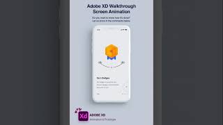 Adobe XD Animation & Prototyping - Mobile Walkthrough Screen Animation