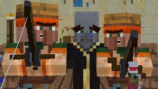 Villager vs Pillager and Wandering Trader Life 1 - Minecraft Animation