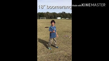 18”+16” returning boomerang demo