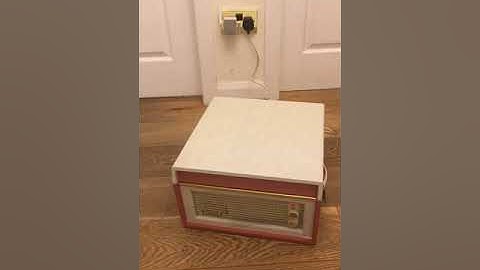 Vintage dansette valve record player