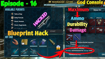 Ark mobile: Weapon hack Rocket launcher💥 | Blueprint hack | Max Damage | Episode 16 | Soa Squad