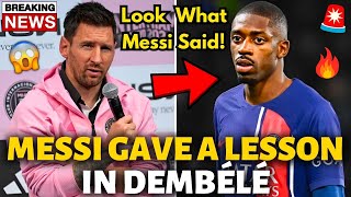 🚨BOMB! MESSI HAS JUST GAVE A LESSON IN DEMBÉLÉ! NOBODY EXPECTED FOR THIS! BARCELONA NEWS TODAY!