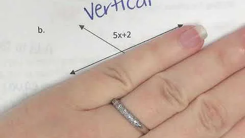 Writing Equations with Vertical Angles and Triangles