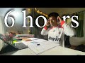 6 Hours Study with Me (60/10) | Interacting during breaks, Pomodoro | #neet2025