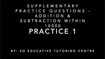 Maths Primary 3   My Pals Maths 3A Chapter 2 Supplement   Part 1
