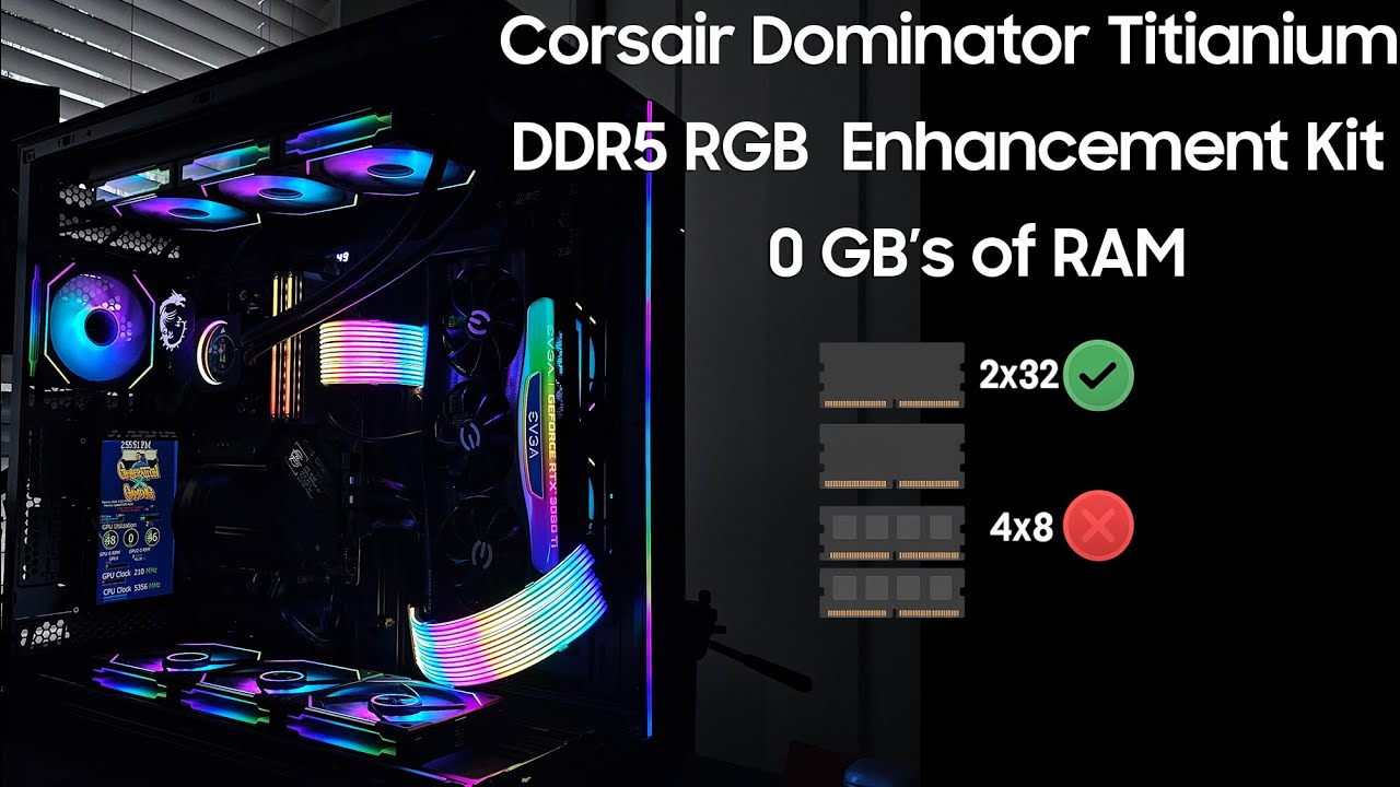 CORSAIR Dominator Titanium DDR5 RGB Light Enhancement Kit - YouTube