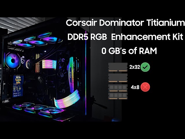 CORSAIR Dominator Titanium DDR5 RGB Light Enhancement Kit - YouTube