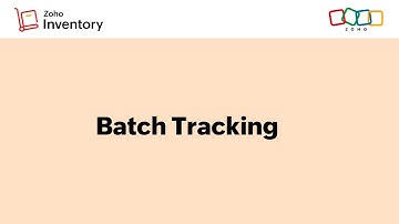 Batch Tracking in Zoho Inventory