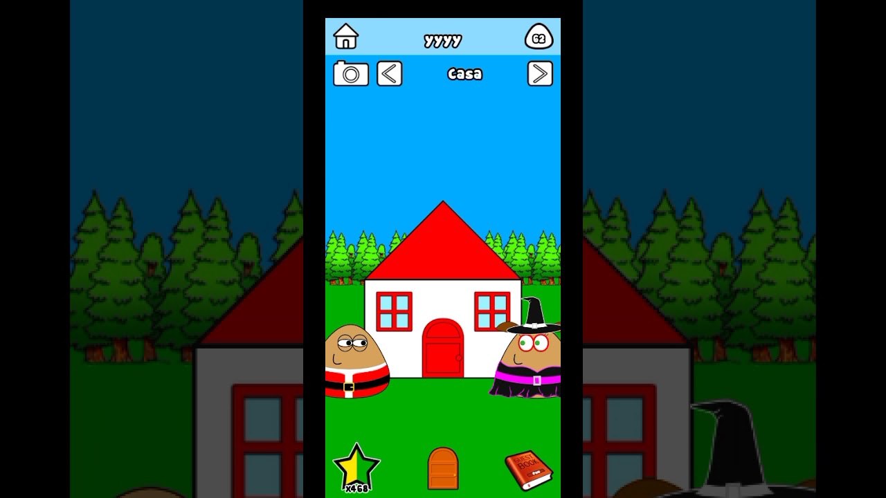 O Pou deu coisas para seus amigos