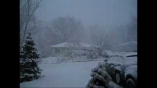 Thundersnow at Sunrise