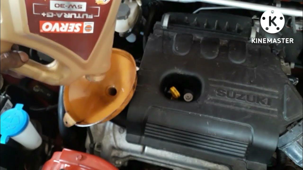 maruti celerio engine oil change procedure YouTube