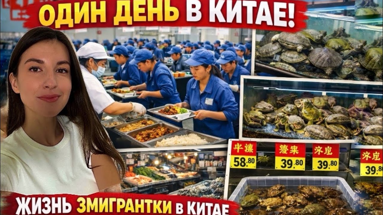  Один день из жизни эмигрантки в Китае: фабрика, еда и живые жабы 🇨🇳🚨 #￼китай 