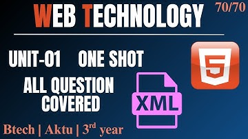 WEB TECHNOLOGY | UNIT-01 | ONE SHOT | PYQS AND M.IMP QUES. | BTECH | AKTU | 3RD YEAR