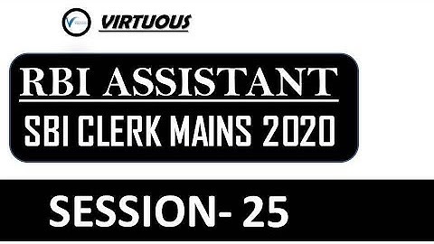 SBI CLERK MAINS & RBI ASSISTANT MAINS 2020 || SESSION -25 || REASONING ABILITY