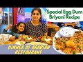 New try at Arabian Restaurant | My Special Egg Dum Briyani Recipe | Sharanya's Lifestyle Vlogs