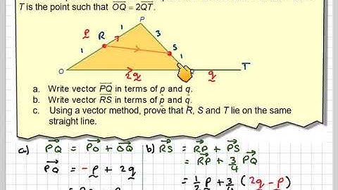 Proving three points lie on a straight line using vectors