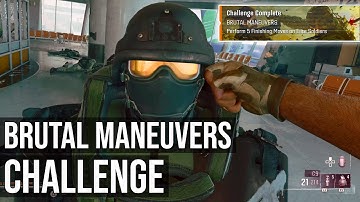 Black Ops 6 - Brutal Maneuvers Challenge (Perform 5 Finishing Moves On Elite Soldiers)