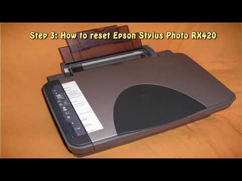 Reset Epson Stylus Photo RX420 Waste Ink Pad Counter